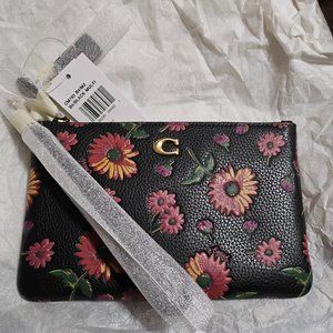 Coach Wristlet with Floral Print - Sold out Style